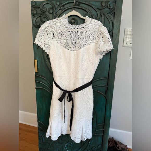 White House Black Market Lace Dress in White and Black - Picture 10 of 13